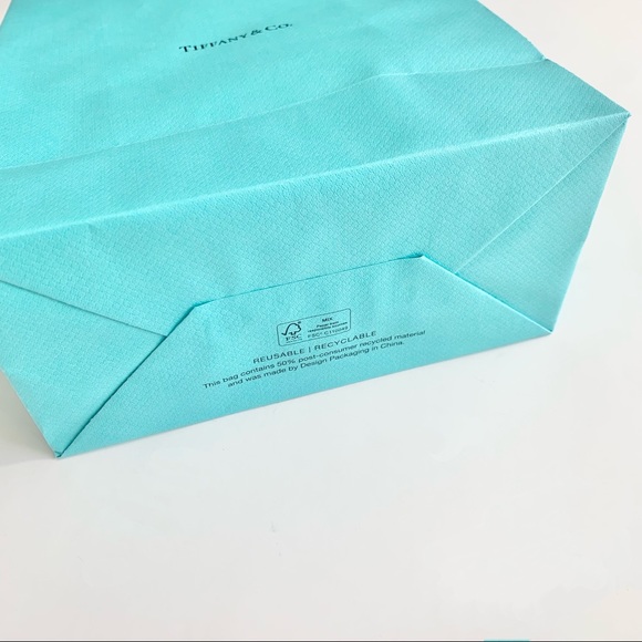 TIFFANY & CO | SIGNATURE CLASSIC AUTHENTIC PAPER BAG PACKAGING “TIFFANY BLUE” - Picture 6 of 6